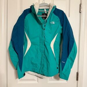 The North Face Women's Aqua and Navy Ski Jacket
